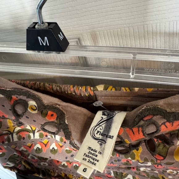 Anthropologie Floreat tiered peplum boho top size 6 - Picture 5 of 8